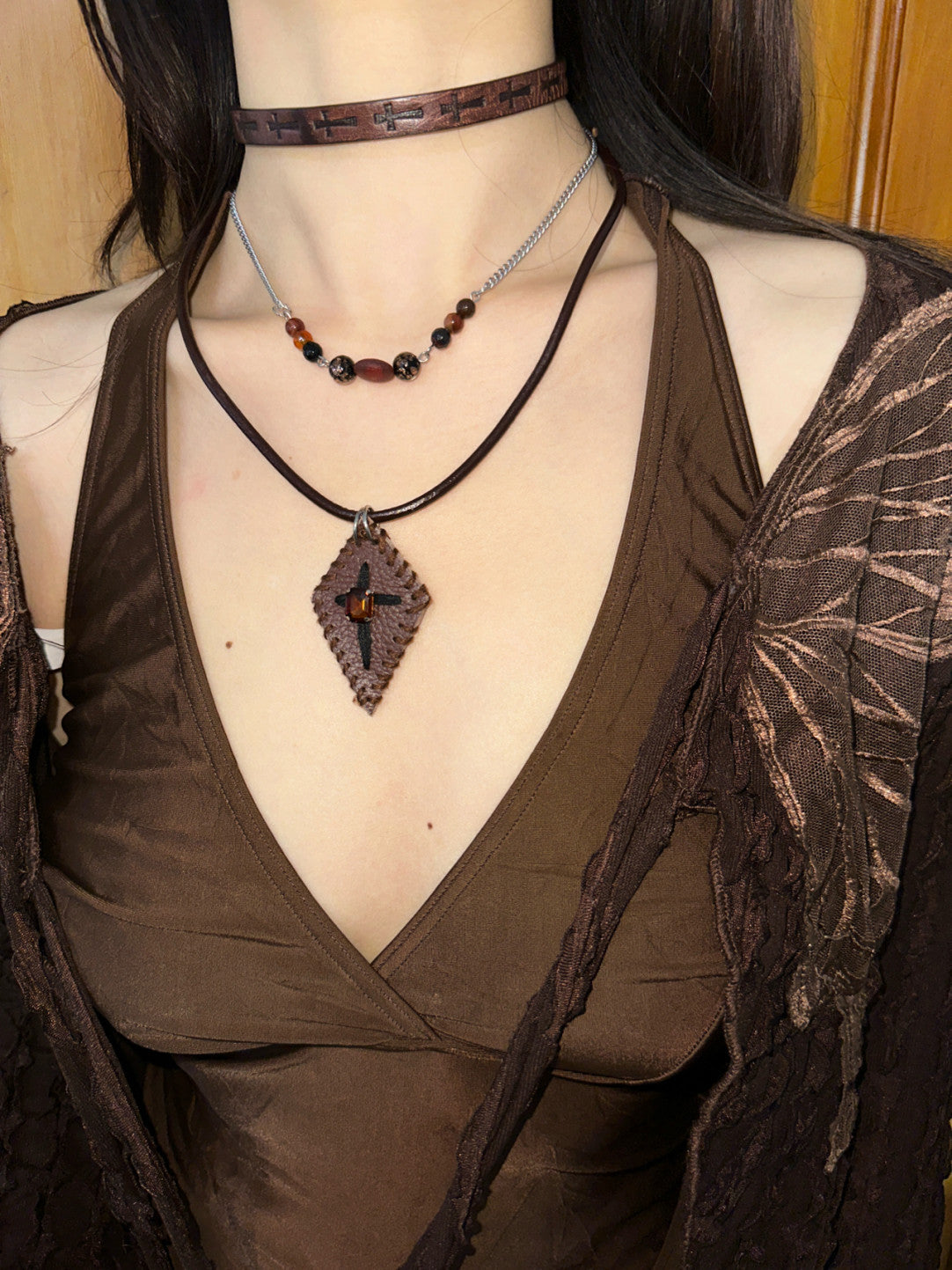 Crow Eyed Hippie Layered Necklace