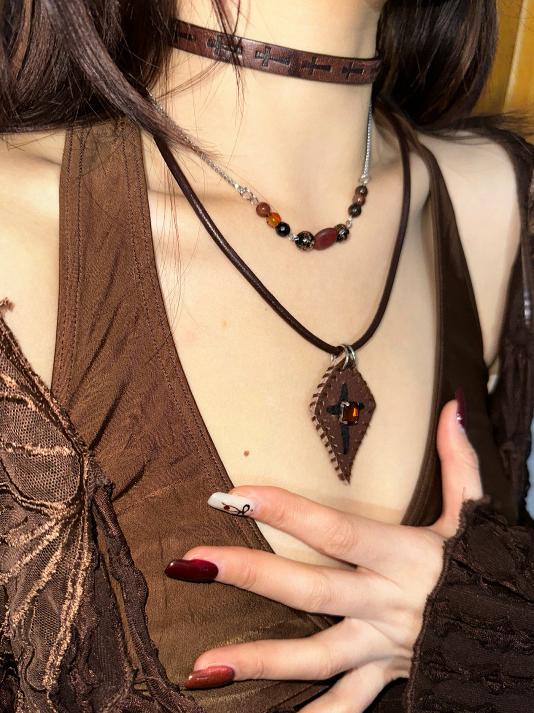 Crow Eyed Hippie Layered Necklace