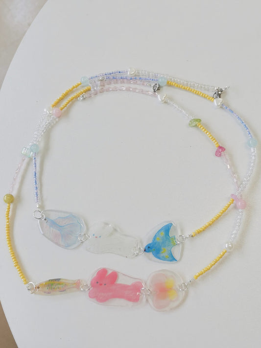 Cute Cartoon Shrink Plastic Bracelet
