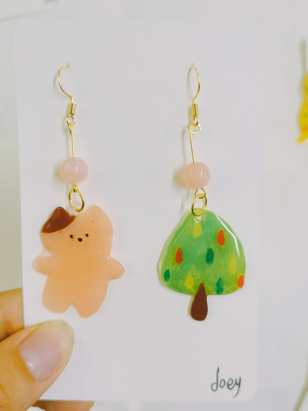 Cute Cats Shrink Plastic Earrings