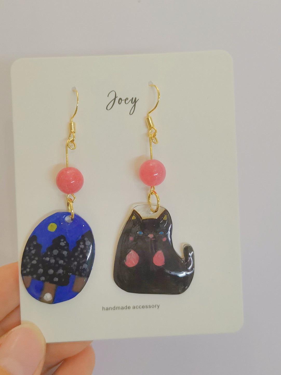 Cute Cats Shrink Plastic Earrings