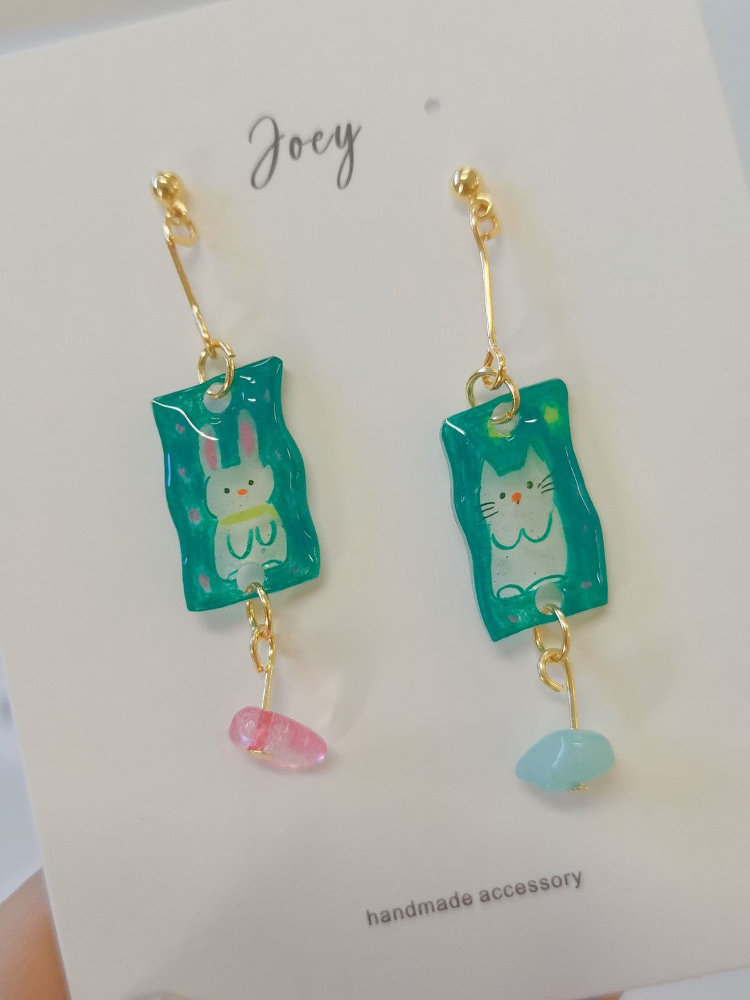 Cute Cats Shrink Plastic Earrings