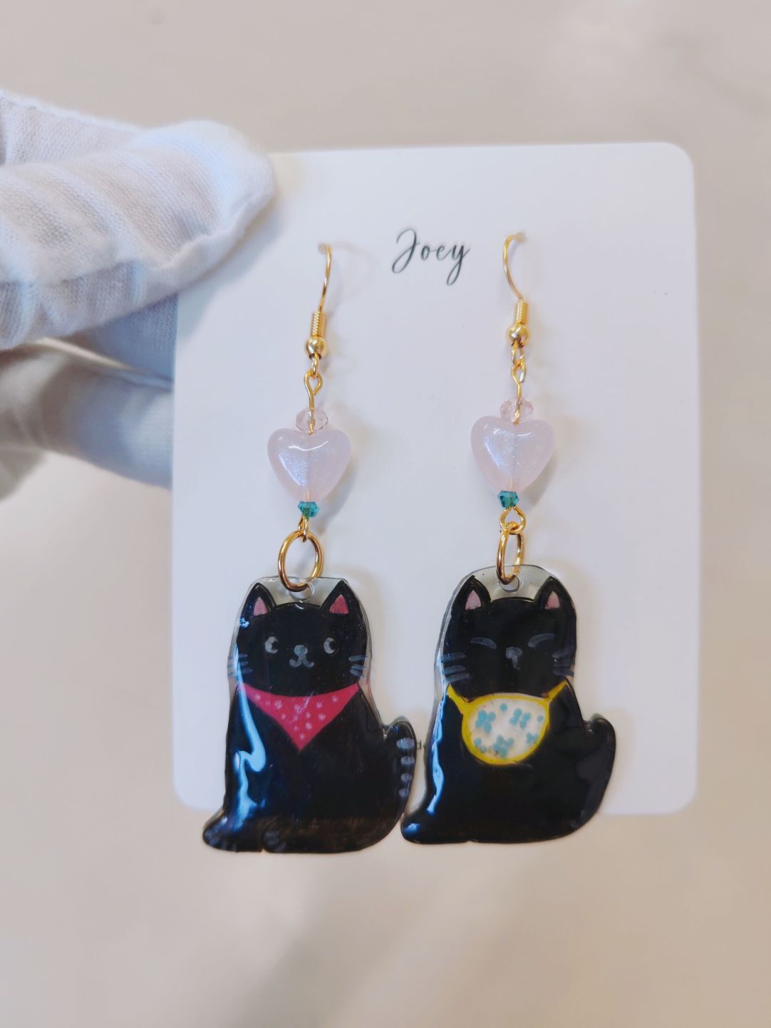 Cute Cats Shrink Plastic Earrings