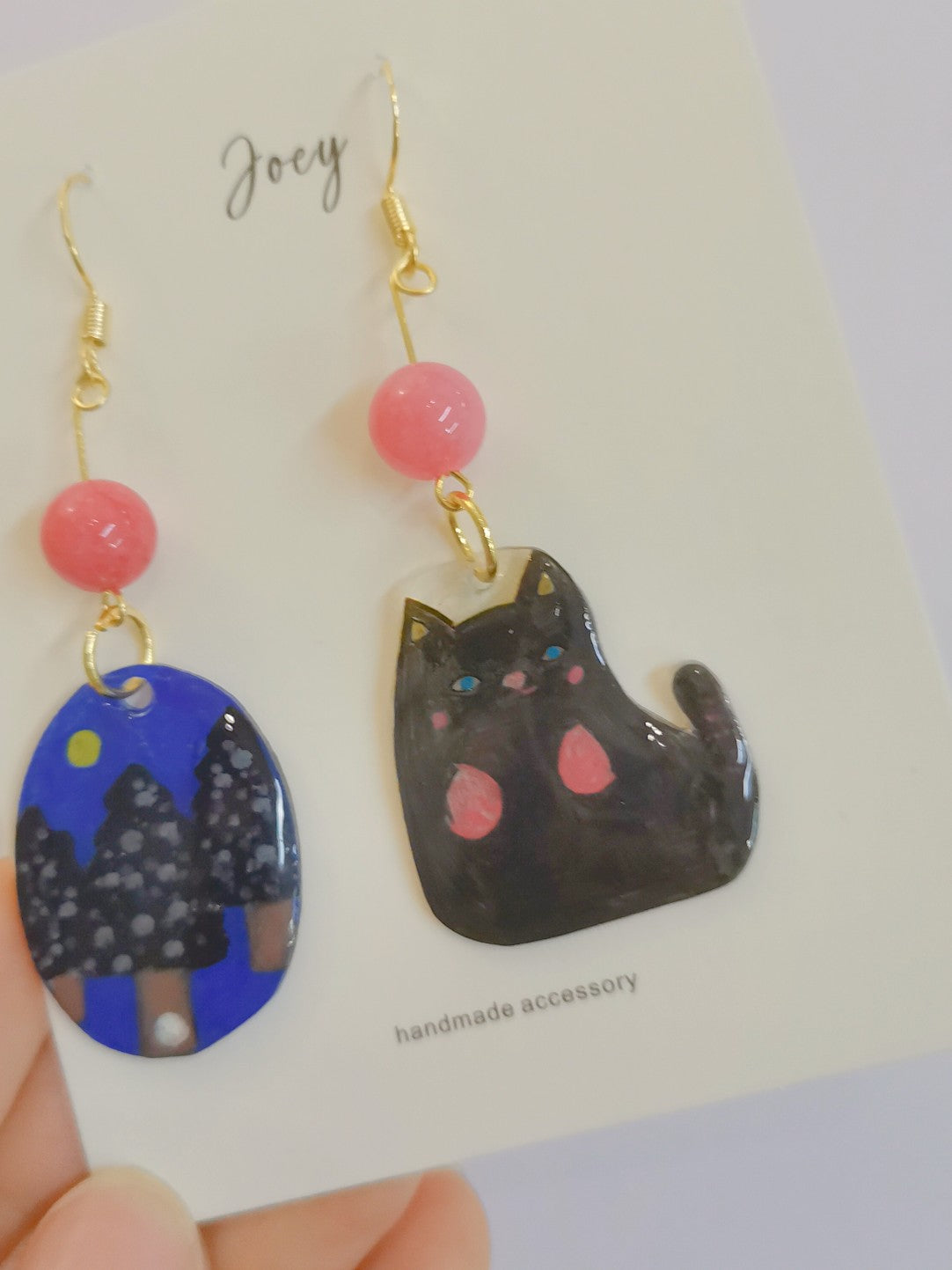 Cute Cats Shrink Plastic Earrings