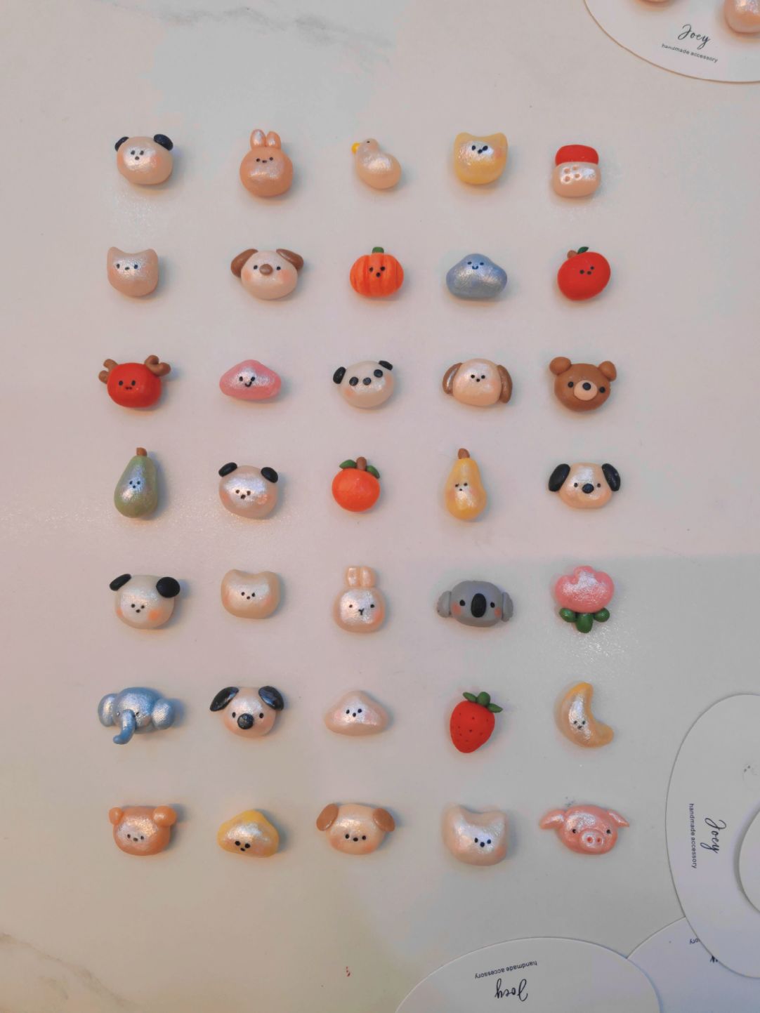 Cute Handmade Polymer Clay Animals Studs