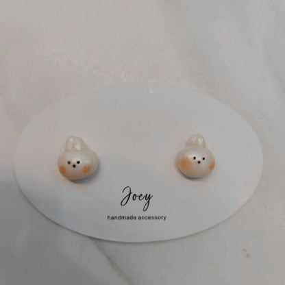 Cute Handmade Polymer Clay Animals Studs