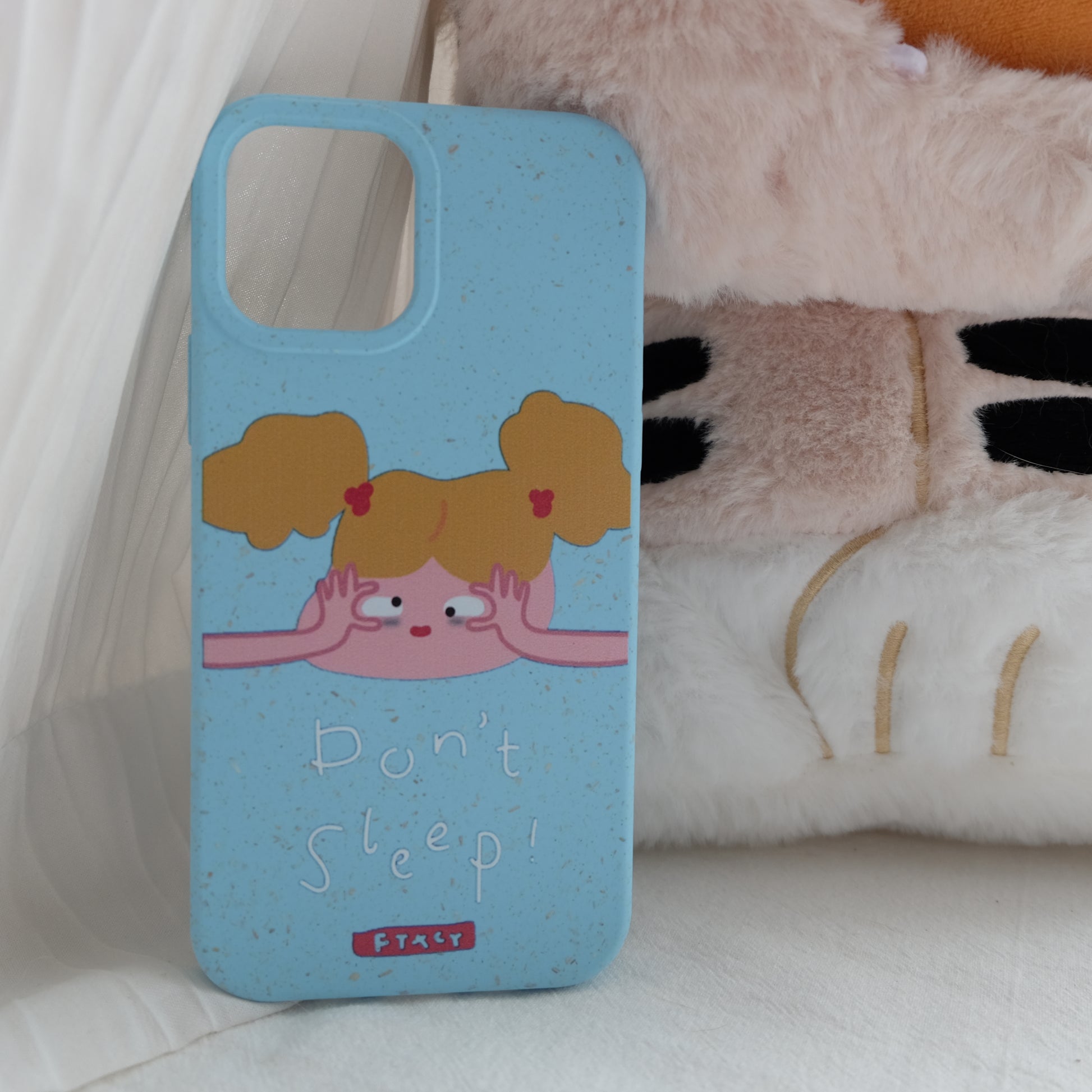 Don't sleep funny girl degradable phone case | phone accessories | Three Fleas