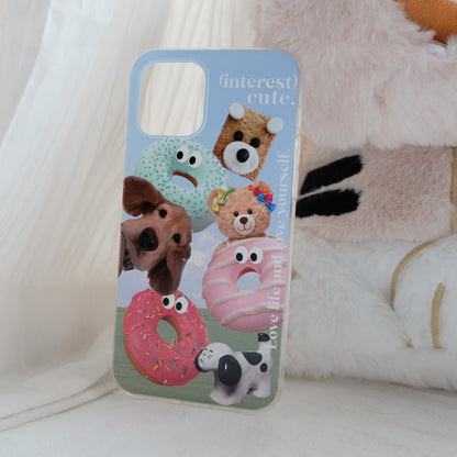 Donut puppy phone case | phone accessories | Three Fleas