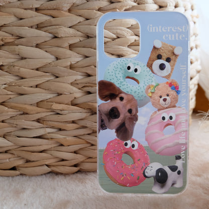 Donut puppy phone case | phone accessories | Three Fleas