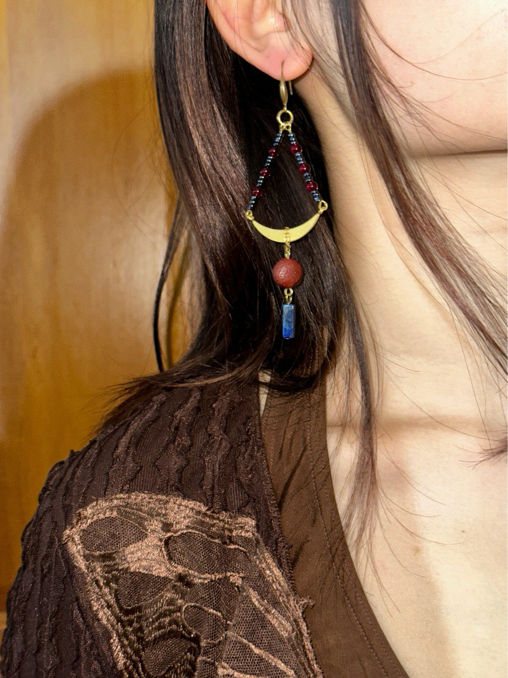 Exotic Triangle Earrings