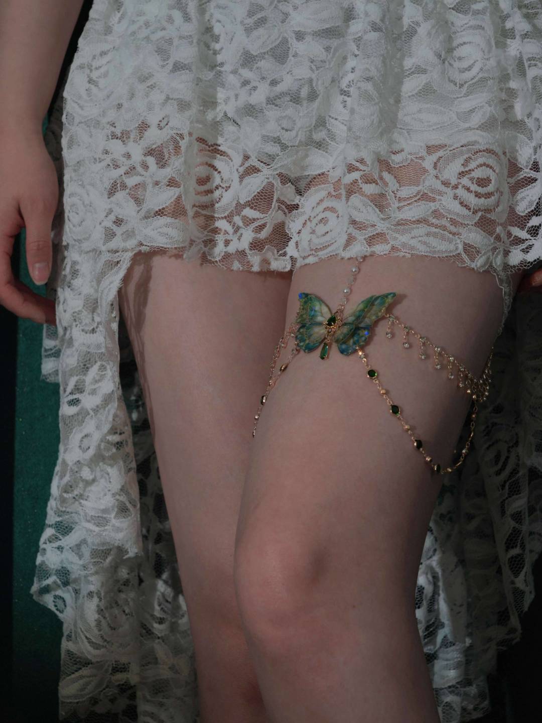 Fairycore Butterfly Thigh Chain