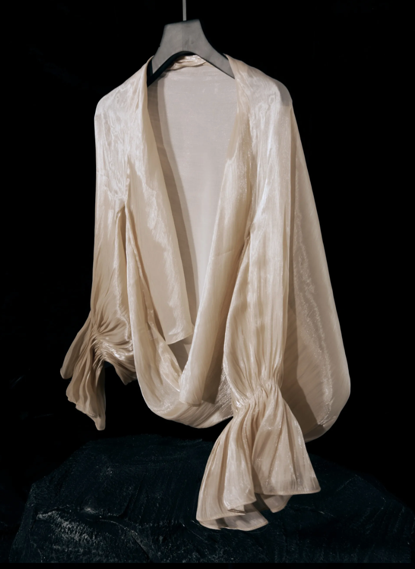 Flower Pleated Shawl