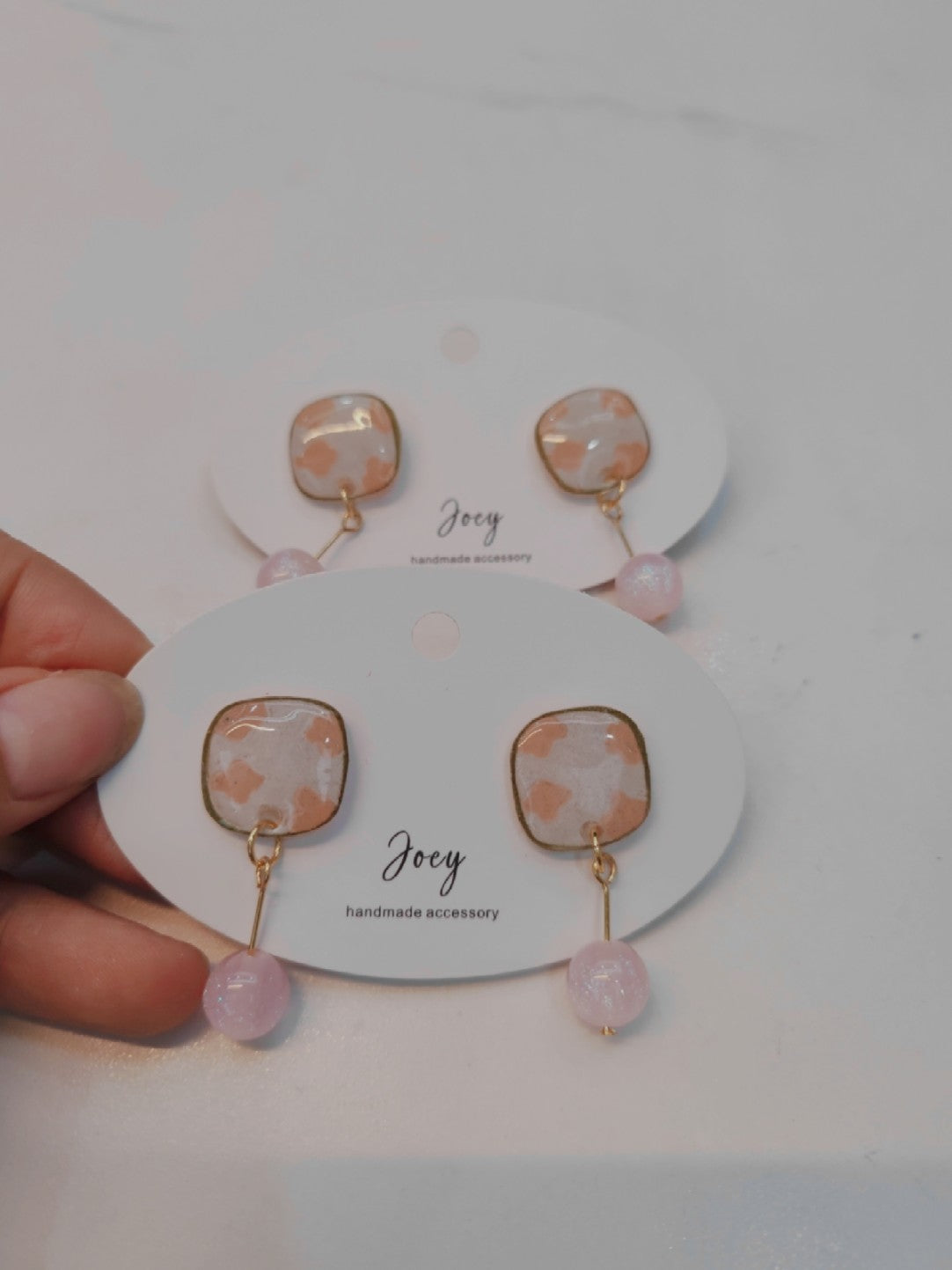 Flower Shrink Plastic Earrings