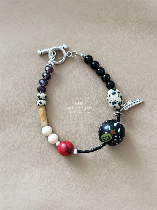 Freedom Natural Stones Beaded Bracelet