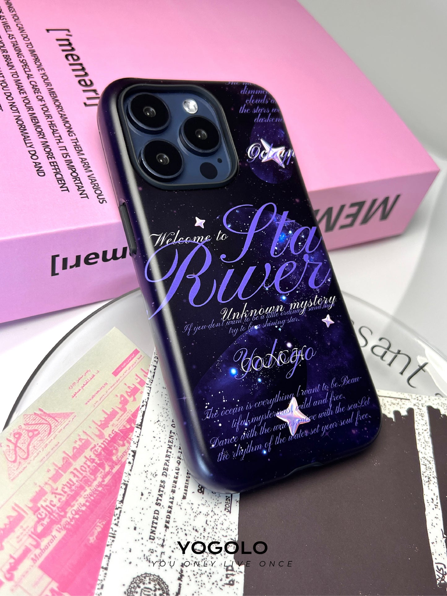 Galaxy Printed Double Layer Phone Case