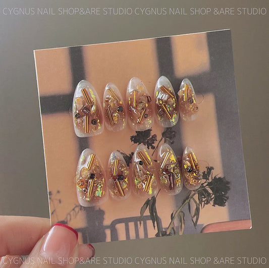 Golden Age Luxury Press On Nails Set