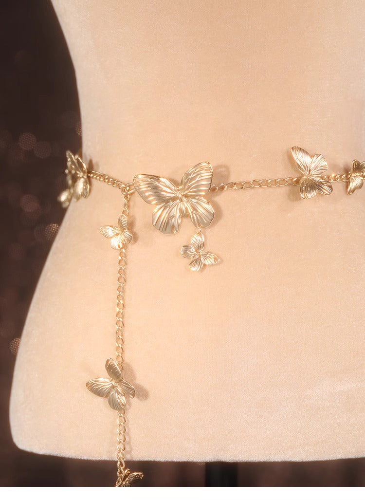 Golden Butterfly Waist Chain