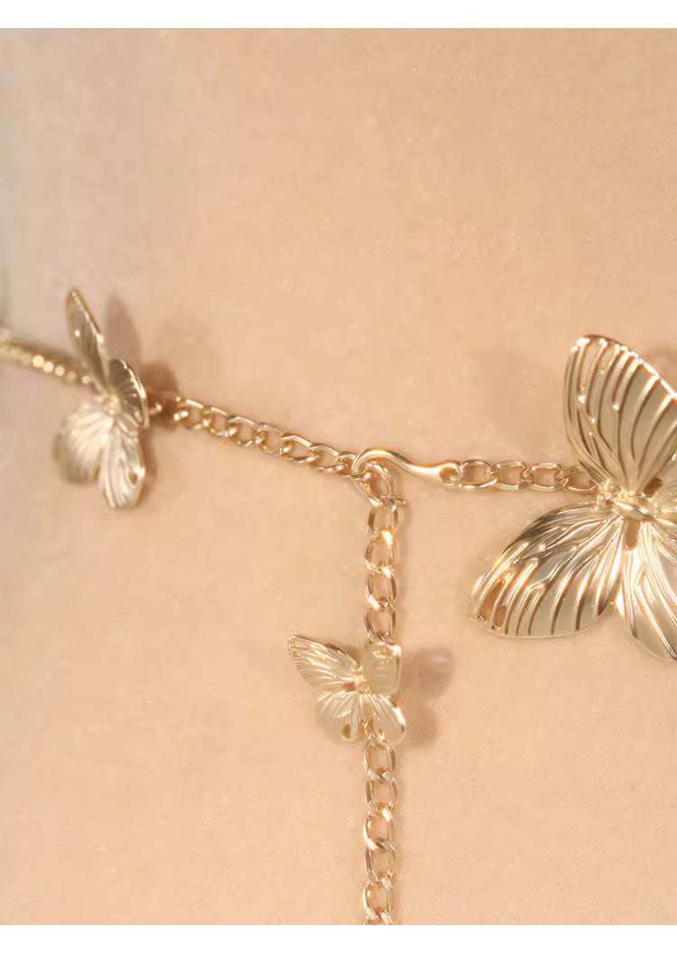 Golden Butterfly Waist Chain