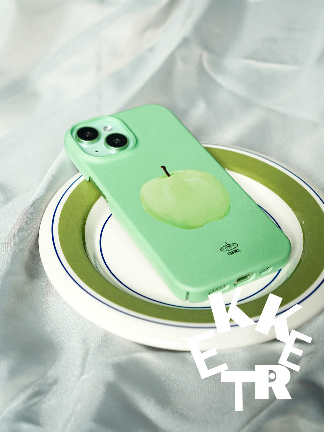 Green Apple Printed Phone Case