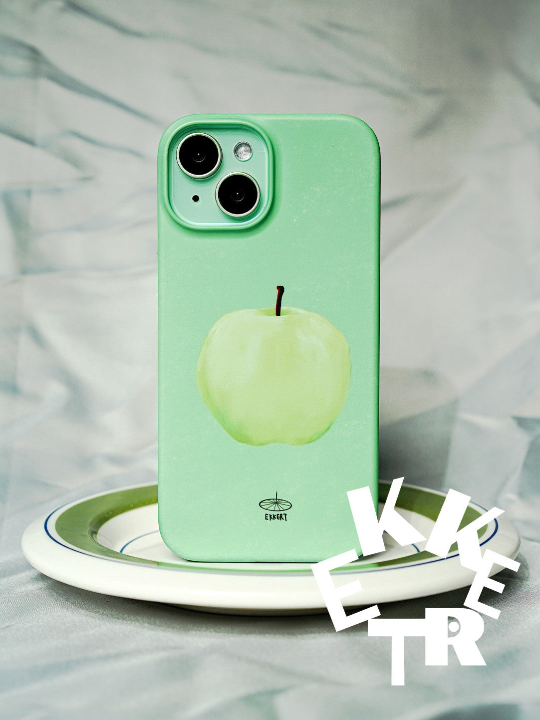 Green Apple Printed Phone Case