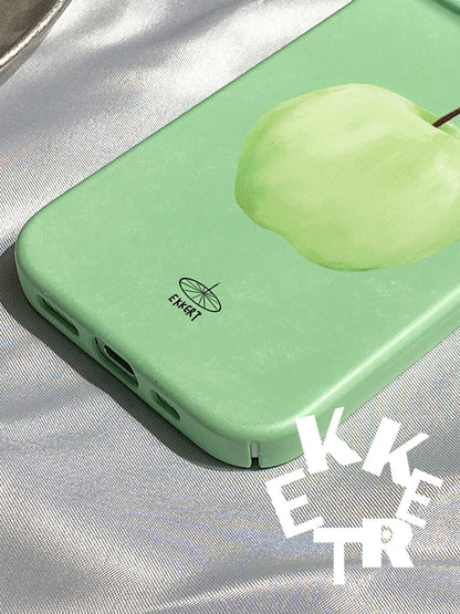 Green Apple Printed Phone Case