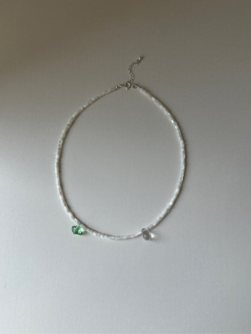 Green Elf Beaded Necklace