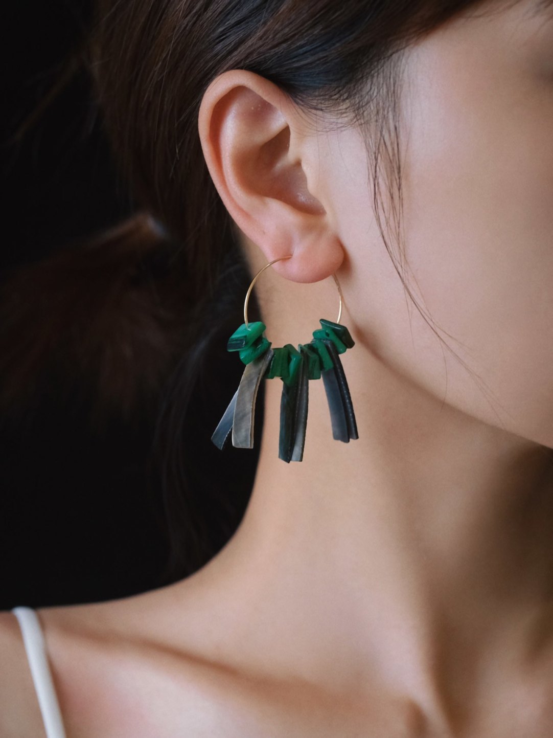 Green Statement Hoops