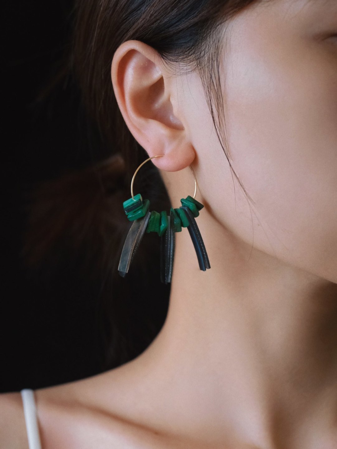 Green Statement Hoops