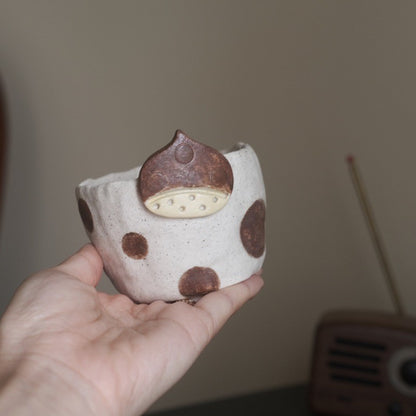 Handmade Chestnut Ceramic Cup