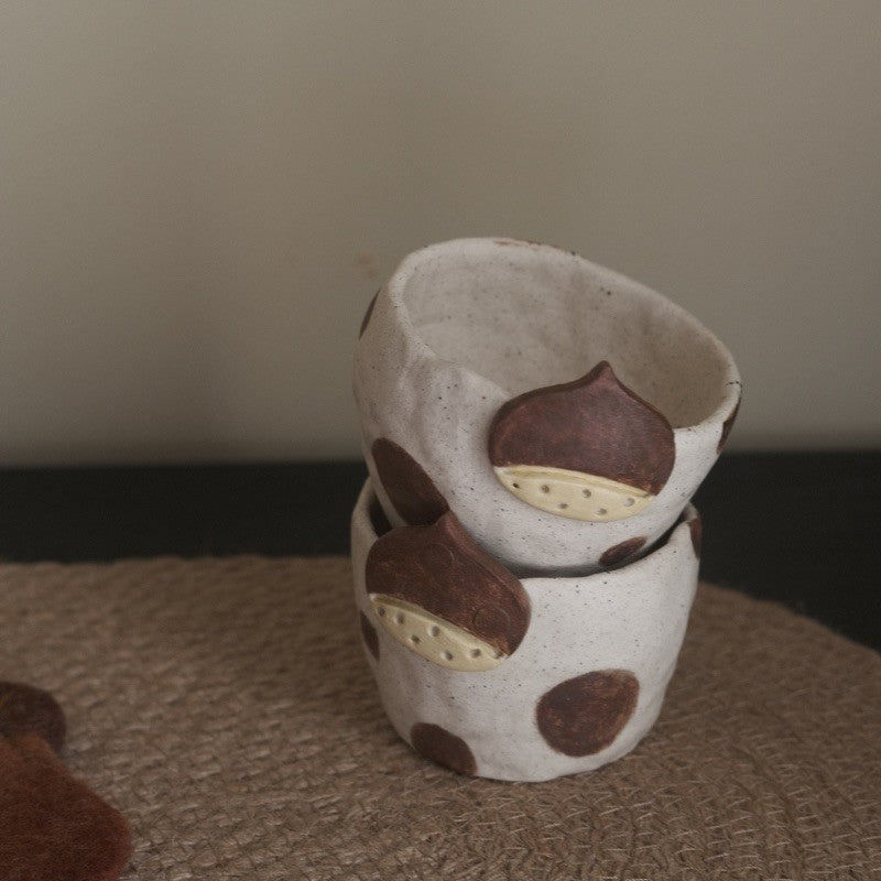 Handmade Chestnut Ceramic Cup