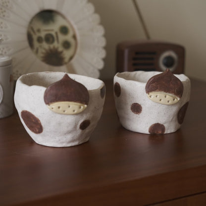 Handmade Chestnut Ceramic Cup