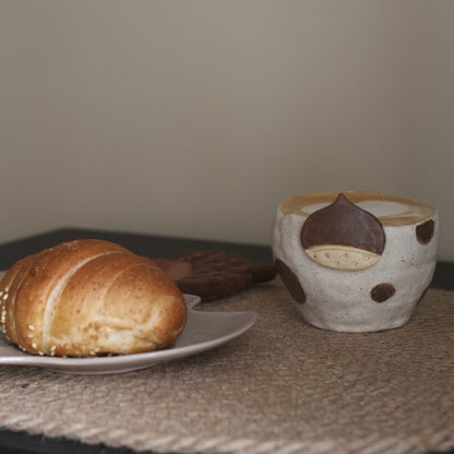 Handmade Chestnut Ceramic Cup