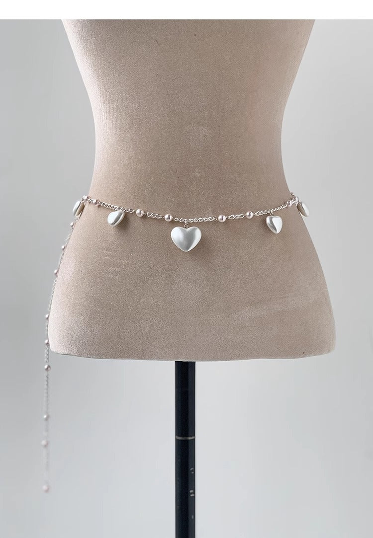 Heart Pearl Waist Chain