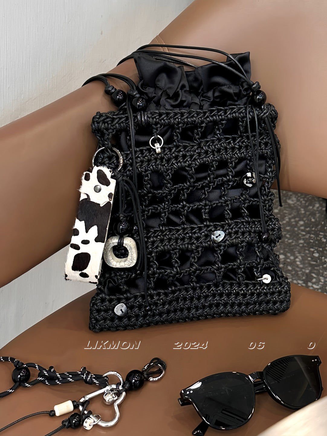 Hell Devil Crochet Crossbody Bag