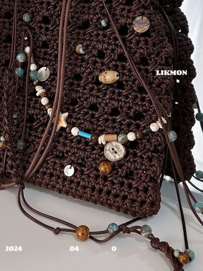 Hippie Drawstring Crossbody Bag