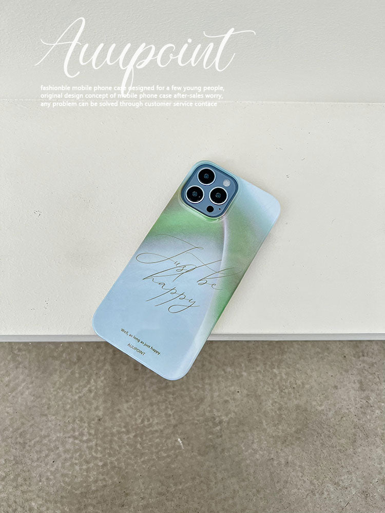 Just Be Happy Printed Phone Case