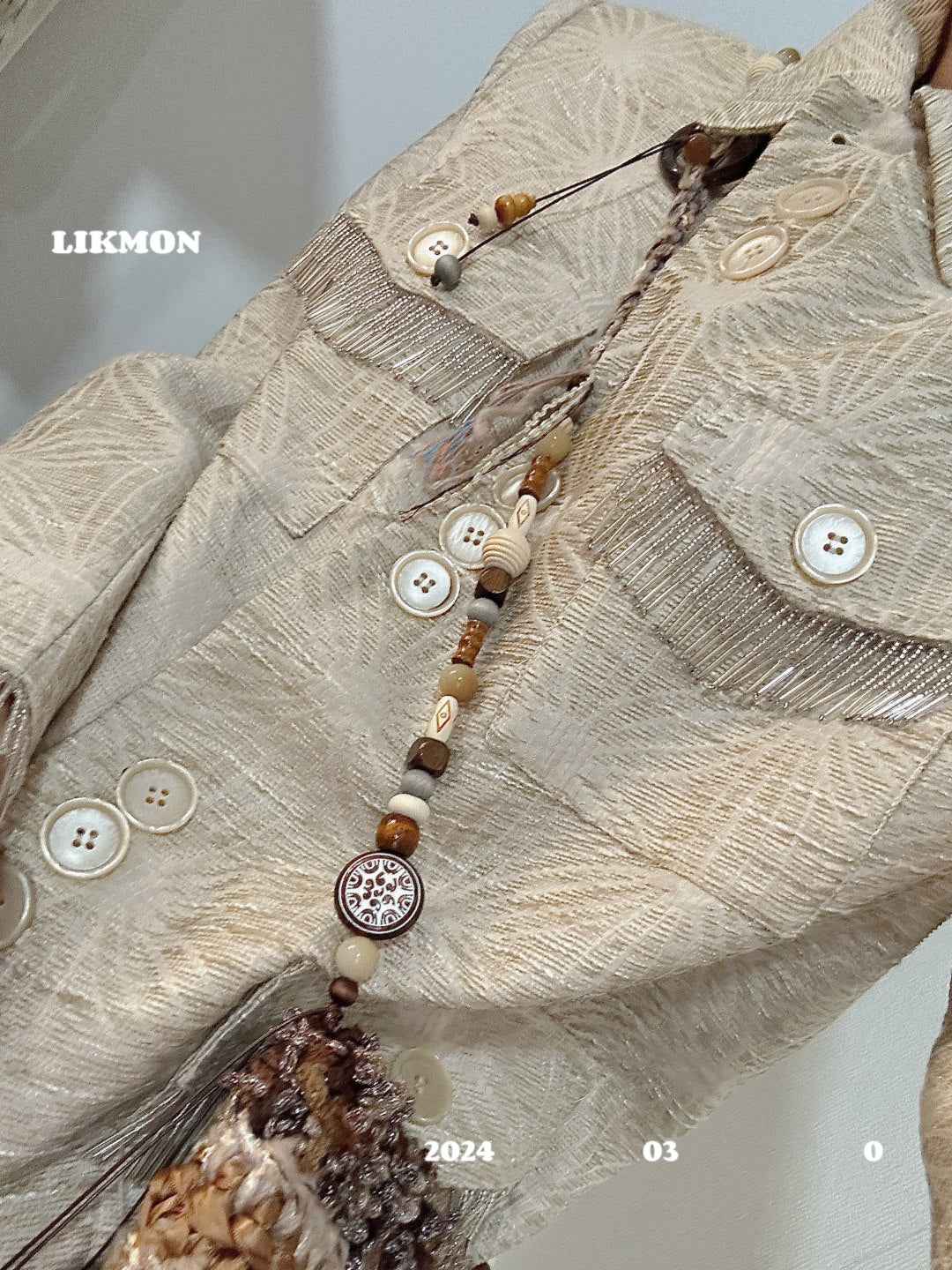 London Afternoon Brown Crochet Crossbody Bag