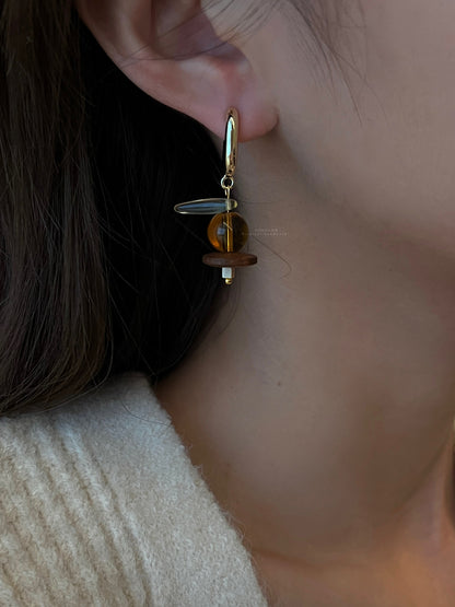 Maillard Asymmetric Earrings