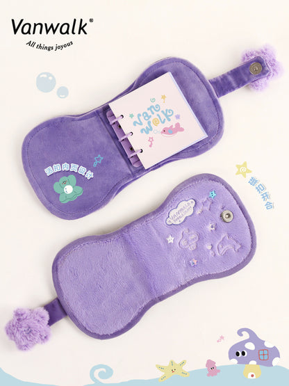 VANWALK Bubble Island Mini Purple Plush Binder Notebook