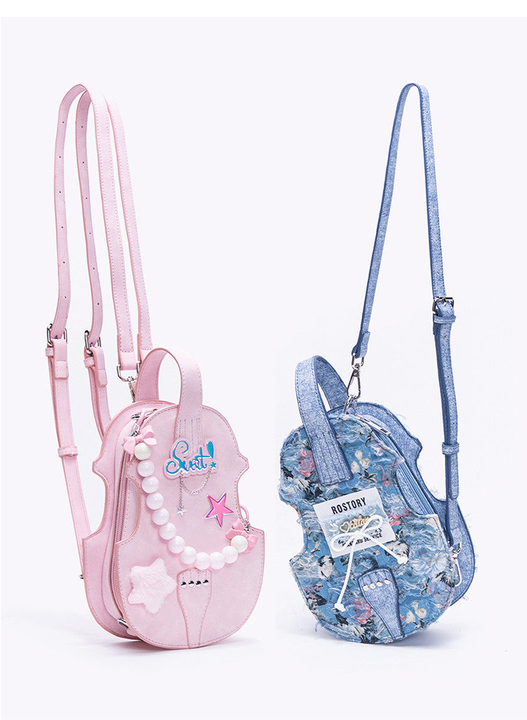 Mini Violin Shape Backpack