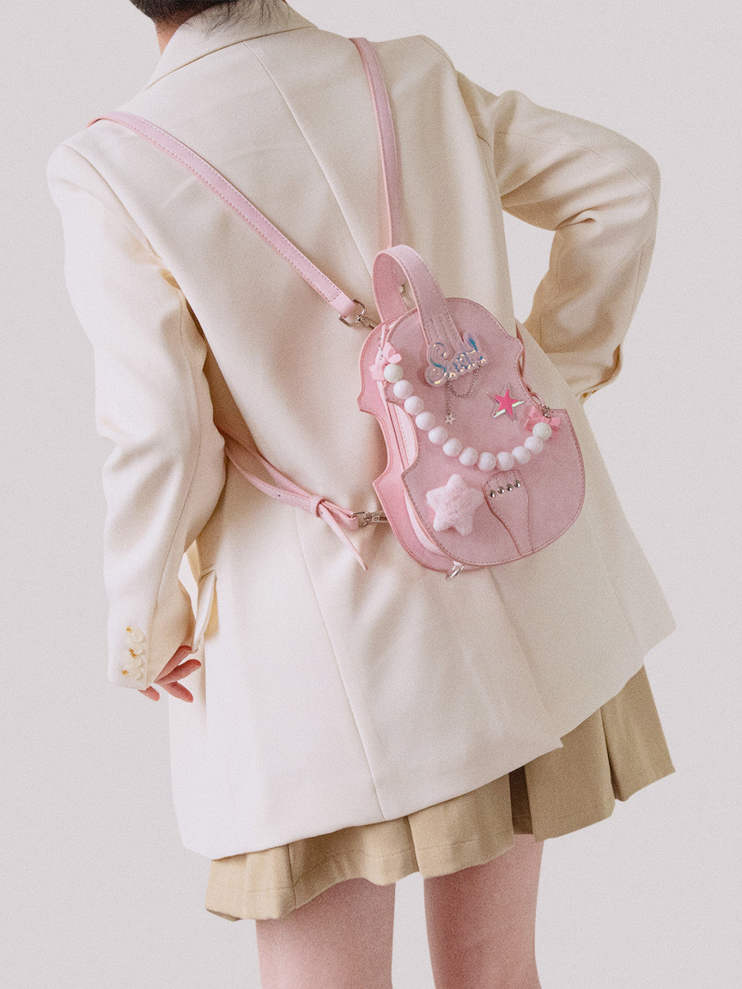 Mini Violin Shape Backpack