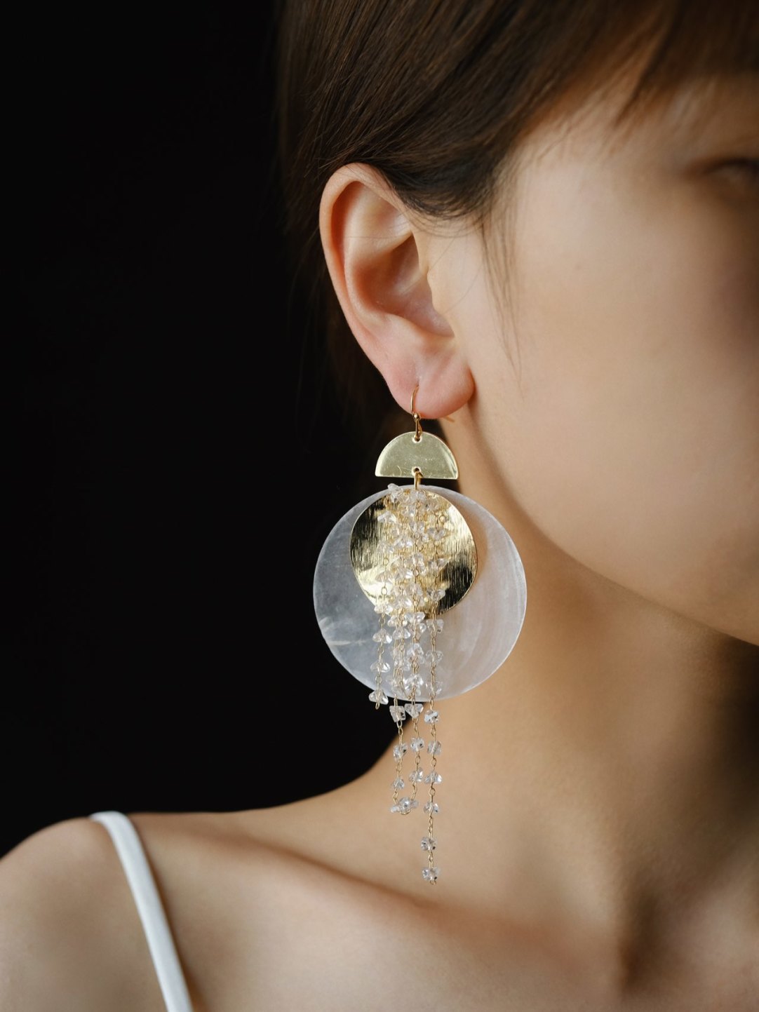 Mirror Image Tassel Earrings