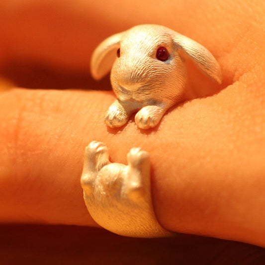 Mr. Elise Rabbit Silver Ring