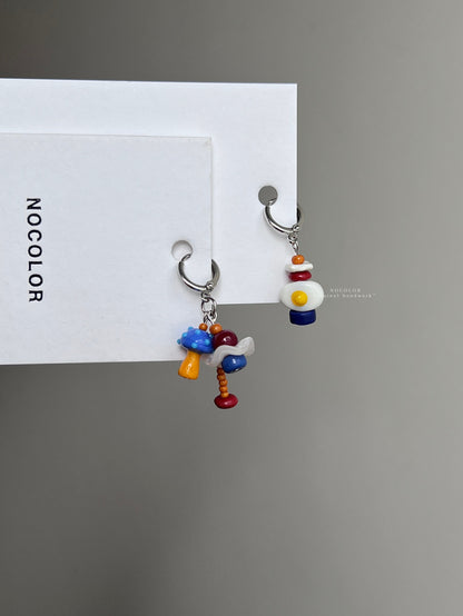 Mushroom & Fried Egg Fun Earrings