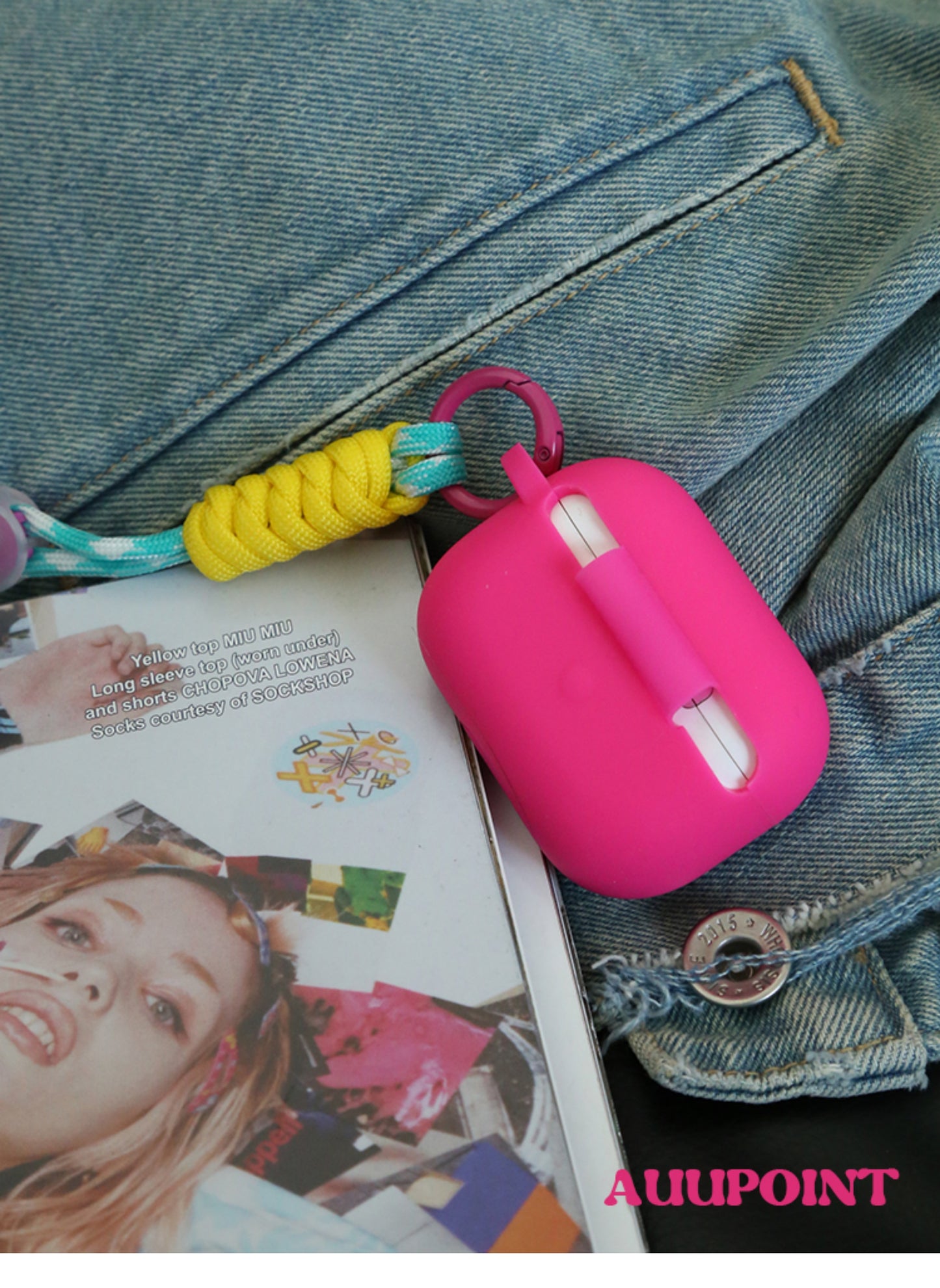 Neon Pink AirPods Case