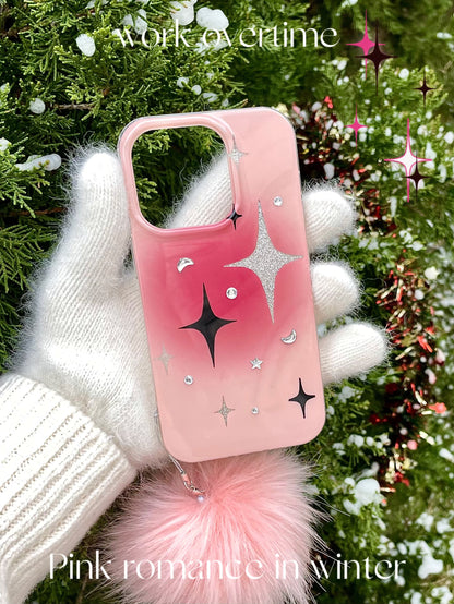 Pink Blush Gradient Star Phone Case