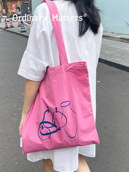 Original Sketch Eco Pink Blue Orange Bags