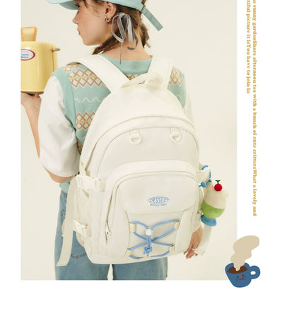 Summer Tea Dessert Large Backpack