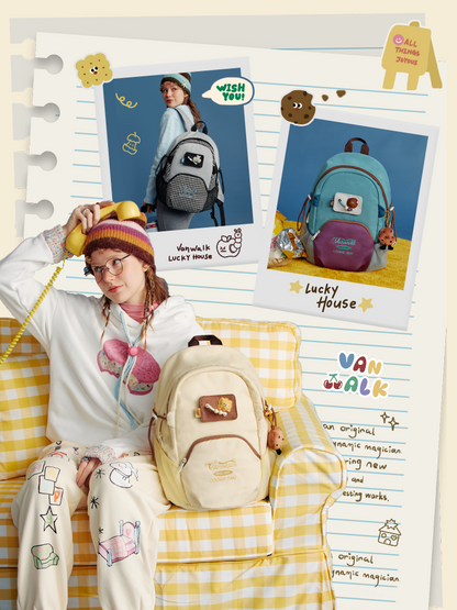 VANWALK Lucky House Cute Backpack