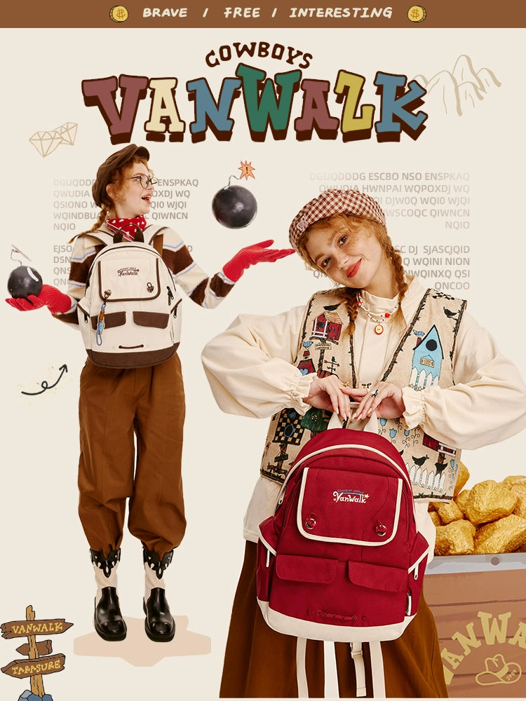 VANWALK Cowboy Denim Serie Large Backpack